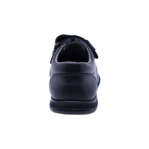 Zapato escolar de piel para niño preescolar color negro con tira de contacto 159304