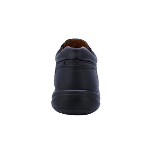 Zapato Escolar de piel para niño color negro con agujeta 163901