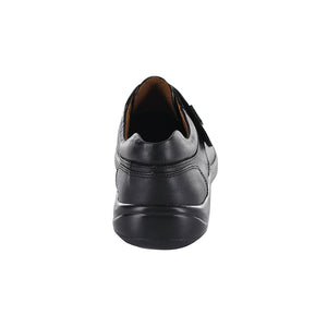 Zapato Escolar de piel para niño color negro con tira de contacto 163904