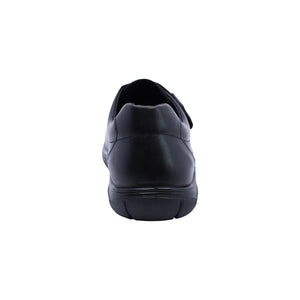 Zapato escolar fusionstep de piel para niño color negro con tira de contacto 164903