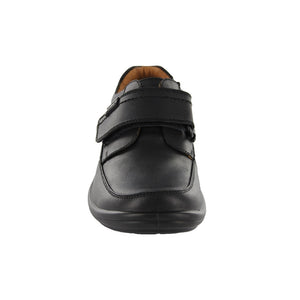 Zapato Escolar fusionstep de piel para niño color negro con tira de contacto 166402