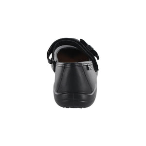 Zapato Escolar fusionstep de piel para niña color negro con moño decorativo 170805