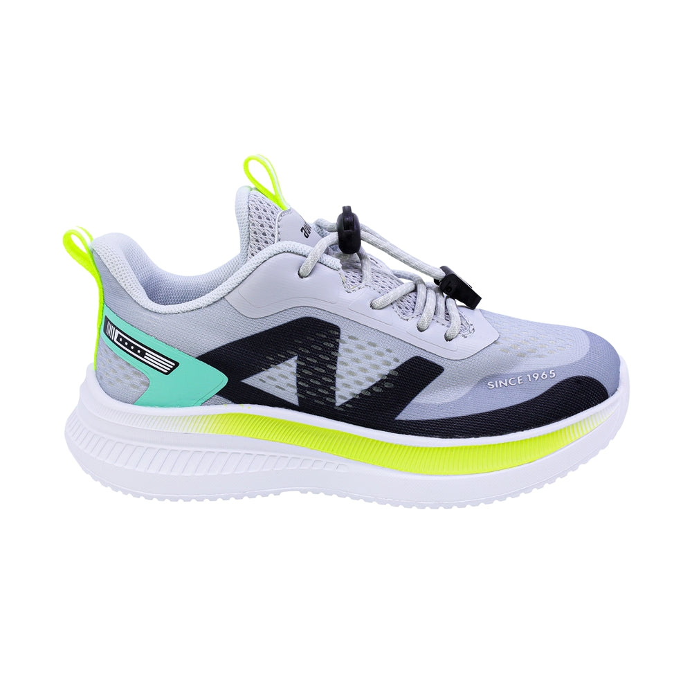Tenis deportivo para niño color gris con agujeta elástica 205302