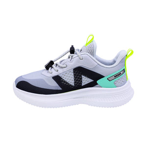 Tenis deportivo para niño color gris con agujeta elástica 205302