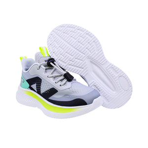 Tenis deportivo para niño color gris con agujeta elástica 205302