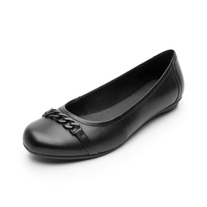 21221 NEGRO FLEXI CALZADO DAMA BALERINA CASUA