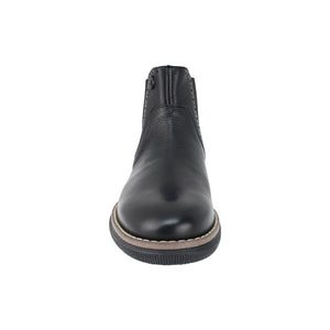 Botas de piel para niño color negro con elástico lateral 435506