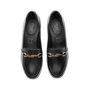 45233 NEGRO FLEXI CALZADO DAMA CHOCLO SEMIVES