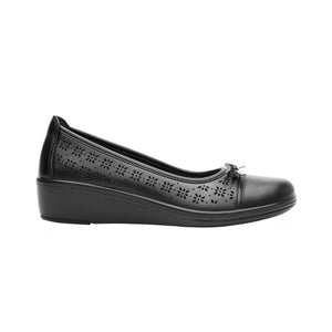 45608 NEGRO FLEXI CALZADO DAMA CHOCLO CASUAL