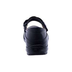 Zapato escolar shieldtech de piel para niña color negro y tira de contacto 54403