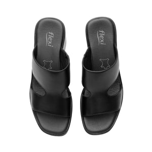 139203 NEGRO FLEXI CALZADO DAMA SANDALIA CUÑA