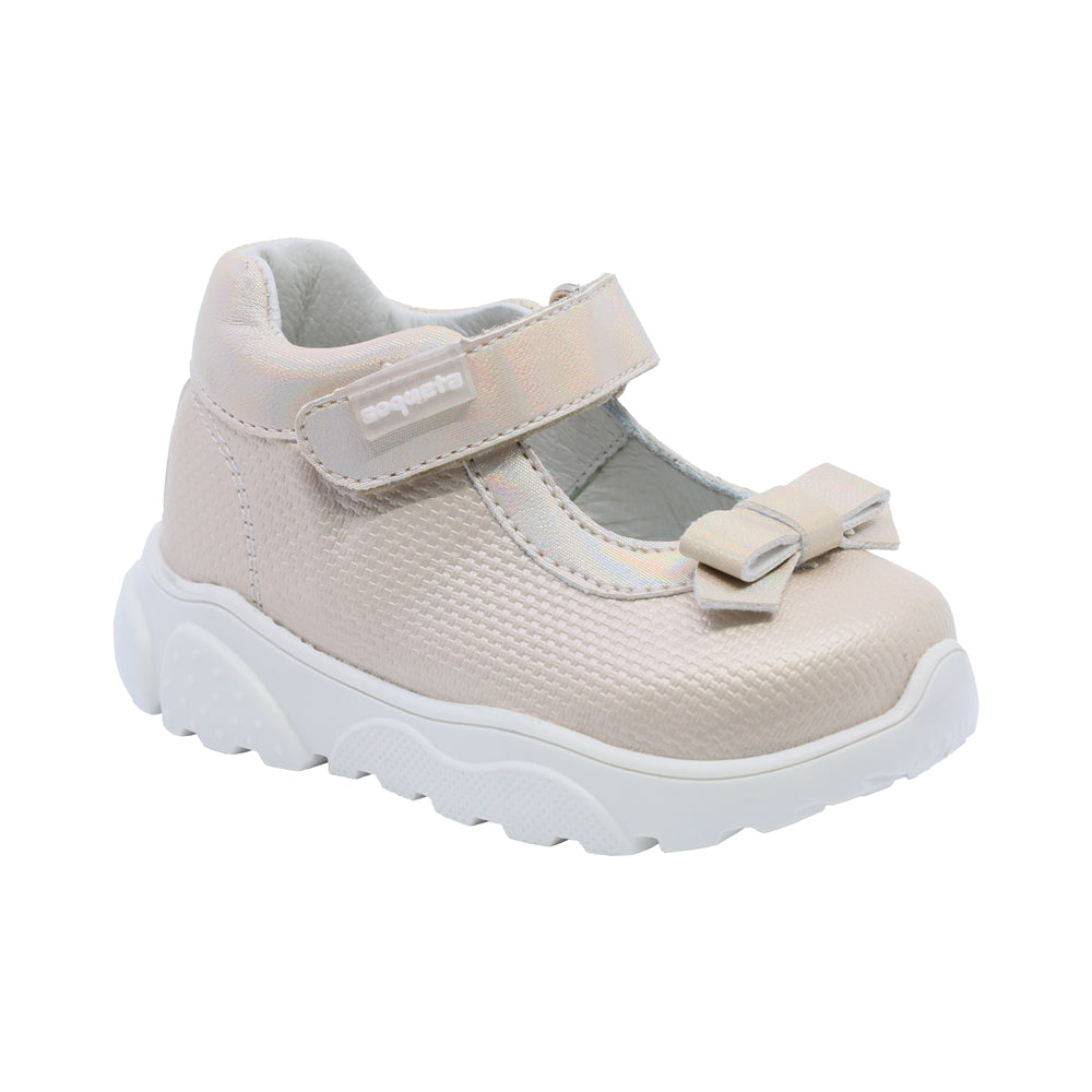 Botitas Mary Jane Softy Para Bebé Niña Color Oro Con Tira De Contacto 955600