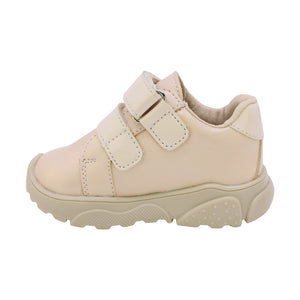 Tenis para bebé niña color oro con doble tira de contacto y estrella 955703