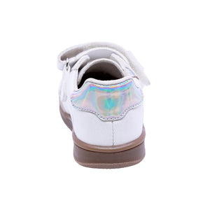 Tenis casual para bebé niña color blanco con Doble Tira De Contacto y estrella 955806