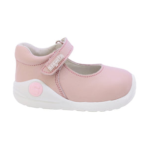 Balerinas Softy de piel para bebé niña color rosa con tira de contacto 955900