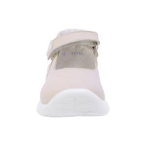 Balerinas Softy de piel para bebé niña color beige con tira de contacto 955900
