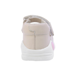 Balerinas Softy de piel para bebé niña color beige con tira de contacto 955900