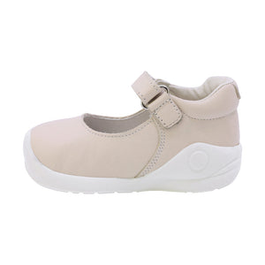 Balerinas Softy de piel para bebé niña color beige con tira de contacto 955900
