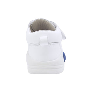 Botitas softy de piel para bebé niño color blanco con tira de contacto 956000