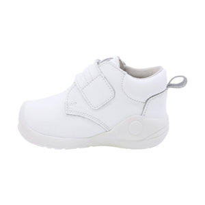 Botitas softy de piel para bebé niño color blanco con tira de contacto 956000
