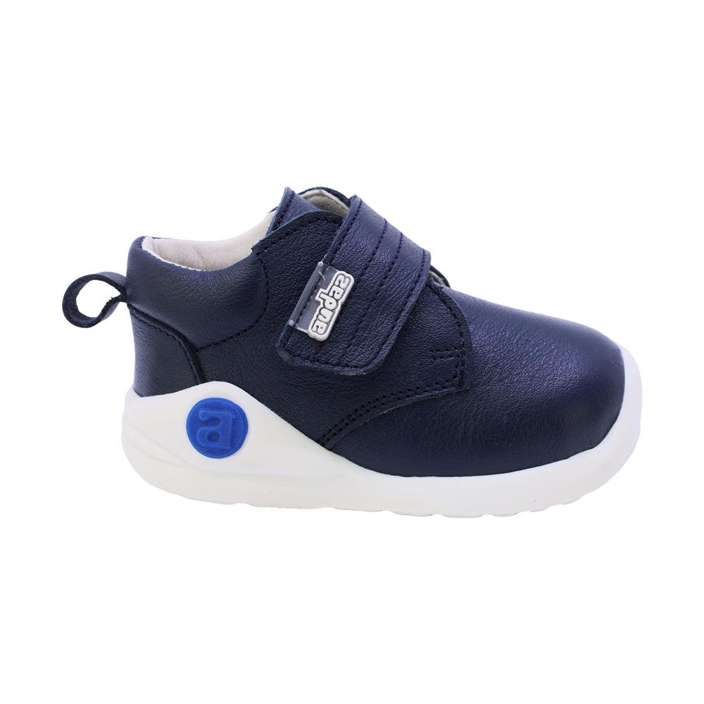 Botitas softy de piel para bebé niño color azul con tira de contacto 956000