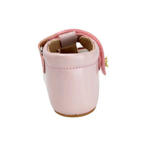 Balerinas softy para bebé niña color rosa con tira de contacto y moñito frontal 985021