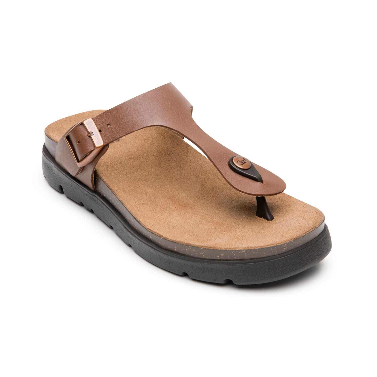 139602 TAN FLEXI CALZADO DAMA SANDALIA SANDAL