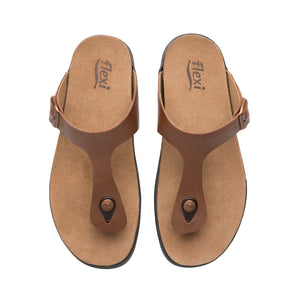 139602 TAN FLEXI CALZADO DAMA SANDALIA SANDAL